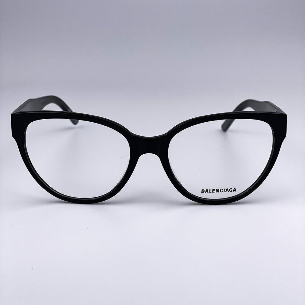 SALE! NEW Balenciaga Everyday BB0064O 001 Black Demo Cat Eye Women Eyeglasses - Picture 2 of 10